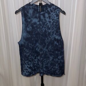 lululemon athletica Navy Tie-Dye Muscle Tank